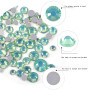 Ranvi 4pack Vernis À Ongles Brillant Opale Strass 3D Nail Art Kit Strass Kit Cristal Diamant Strass et Décoration Ongles Gem Pie