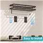 Diealles Shine Etagere Murale Cuisine, Rangement Epices Cuisine avec 4 Crochets et Porte-Rouleau de Cuisine, étagère Murale sans