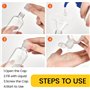GAOMESIA 10 Pièces Flacons de Voyage 100ml avec 3 Entonnoirs, Bouteilles Vides en Plastique Transparentes, Contenants Rechargeab