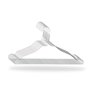 Lot de 50 cintres pour vêtements en Acier Inoxydable - Cintres antidérapants et résistants - Design Pliable - Idéal pour accroch