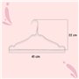 Lot de 50 cintres pour vêtements en Acier Inoxydable - Cintres antidérapants et résistants - Design Pliable - Idéal pour accroch