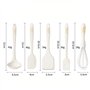 zhongguoqiaomao 5 Pcs Set Silicone Ustensiles de Cuisine sans BPA Batterie de Cuisine antiadhésive Anti-Rayures et résistante à 