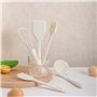 zhongguoqiaomao 5 Pcs Set Silicone Ustensiles de Cuisine sans BPA Batterie de Cuisine antiadhésive Anti-Rayures et résistante à 