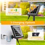 Guirlande Solaire Exterieur Lumineuse Led - 30M/100FT Guirlandes Guinguette Solaires Lumiere Extérieur avec Télécommande 8 Modes