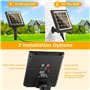 Guirlande Solaire Exterieur Lumineuse Led - 30M/100FT Guirlandes Guinguette Solaires Lumiere Extérieur avec Télécommande 8 Modes