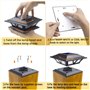 Siedinlar Lampe Exterieur Lumières Solaires de Chapeau de Poteau 2 Modes Lampe LED pour Jardin Terrasse Clôture 4x4 5x5 6x6 pouc