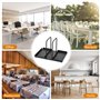 Szaboviktoria Noir Porte Serviette De Table Avec Plateau Pour Épices, Métal Porte Serviette Papier, Distributeur De Serviette De