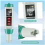 PH Mètre Testeur Sel Piscine: 5 en 1 Analyseur Eau pour Mesure PH TDS EC Salinité Température - Testeur Piscine Electronique Pré