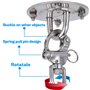 WJMY Pivotant à 360° en Acier Inoxydable - Capacité de 650 kg - Pour une Rotation et une Fixation Sécurisées de Fauteuil Suspend