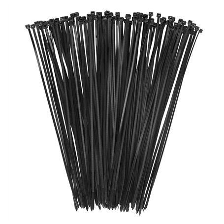 Lot de 100 serre-câbles en nylon - 300 mm x 3