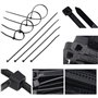 Lot de 100 serre-câbles en nylon - 300 mm x 3,6 mm - Noir - Résistance à la traction : 12 pouces - Multifonctions - Pour le jard