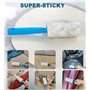 Brosse Anti Poils Animaux Mega Value Lot de 1000 Feuilles, Rouleau Super adhésive pour Poils Animaux, Brosse Vetement Anti Poils