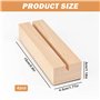 Sporgo Lot de 4 socles LED : socle lumineux LED 7 couleurs socle en bois, éclairage LED base d'affichage USB avec interrupteur, 