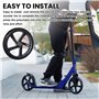 Lot de 2 roues de rechange pour scooter 200 mm avec roulement ABEC-9, roues antidérapantes pour scooter de ville et scooters de 