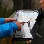 Porte-bloc étanche A4 : porte-bloc A4 format portrait avec couvercle, porte-documents A4, étui de protection en PVC transparent 