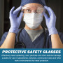 Sporgo Lunettes de protection Lunettes de protection de travail : 10 pièces lunettes de protection transparentes pour porteurs d