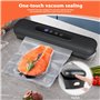 Sporgo Appareil de mise sous vide : machine à emballer sous vide avec 20 sacs sous vide, pour aliments, avec affichage LED, appa