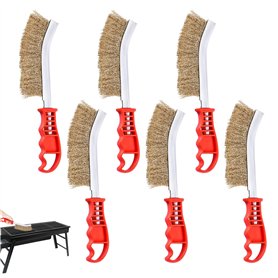 Sporgo Brosse de barbecue en laiton 6 pièces : brosse en laiton pour barbecue multi-usages brosse à barbecue