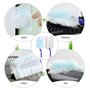 HOSPAOP Lot de 50 plumeaux en microfibre pour Swiffer, avec 1 poignee pour attraper la poussire et la salete de voiture