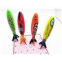 Carykon Lot de 8 jouets de plongée sous-marine pour piscine - Requin glissant - Torpille