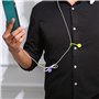 Clips de Câble Magnétique Réutilisables Silicone Attaches de Câble Réglables Câble Organisateur Idéaux pour la Gestion des Câble