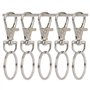 Porte-Clés 100 Pièces Métal Pivotante Porte-Clés Mousquetons Détachables pour Fournitures de Lanière