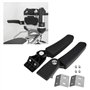Moto Boîte Accoudoirs - moto passager arrière pliant Top Case arrière Boîte siège Accoudoirs Compatible avec B-M-VV Yamaha