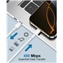 Cable USB C 100W 3M, Cable Chargeur USB C Charge Rapide Câble Type C Cable iPhone 3M Long Tressé Cordon Fil iPhone pour iPhone 1