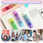 EUIEUT 4PCS Mini Rubans Correcteurs Portable avec 5 Gommes, Souris Correcteur Blanc, Souris Effaceur Blanc Double Tête, Petit Ru