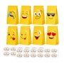 JOYISEN Pochette Cadeau 24 Pièces Sac Cadeau Petit avec 24 Autocollants 70GSM Sac Papier pour Enfants Anniversaire Mariage Gradu