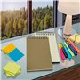 JOYISEN Lot de 4 carnets de notes lignés A6 - Petit bloc-notes à spirale - Beige - 80 feuilles/160 pages - Pour le bureau et l'é