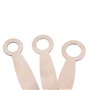 Alnicov 3 pièces outils de réparation de coussinets de clarinette pour ajuster les outils d'instruments à vent en bois de bouton