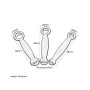 Alnicov 3 pièces outils de réparation de coussinets de clarinette pour ajuster les outils d'instruments à vent en bois de bouton