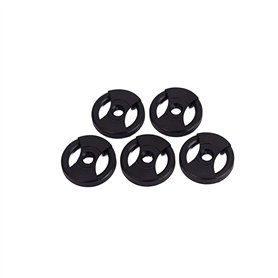 Alnicov Adaptateur 45 RPM pour platine vinyle 7 "Universal Record Pack de 5 (Noir)