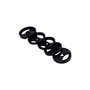 Alnicov Adaptateur 45 RPM pour platine vinyle 7 "Universal Record Pack de 5 (Noir)