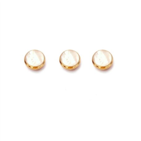 Alnicov Plaqué Or Blanc Shell Incrustations Boutons De Doigt De Trompette Pour Trompette De Remplacement Lot de 3