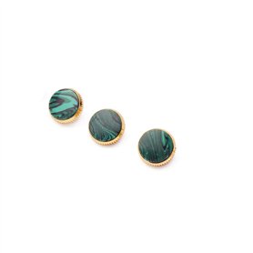 Alnicov Plaqué Or Incrustations De Pierre Verte Boutons De Doigt De Trompette Pour Trompette De Remplacement Lot de 3