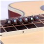 Alnicov Lot de 6 chevilles de chevalet en palissandre pour guitare acoustique avec extracteur de broches de chevalet