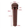 Alnicov Lot de 6 chevilles de chevalet en palissandre pour guitare acoustique avec extracteur de broches de chevalet
