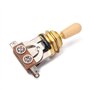 Alnicov Sélecteur de micro 3 voies pour guitare électrique Les Paul LP, pointe crème