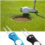 YYWEi 2Pcs Golf Divot Tool Fourchette de Golf Réparation Pliable Golf Divot Outil de Réparation Réparation Verte avec Marqueur D