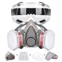 Masque Anti Poussiere avec Filtres et Lunettes de Protection