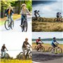 Zosenyer Barre Traction Velo Enfant, 2.5 Meter Système de Remorquage de Vélo Rétractable, Ceinture de Corde de Traction de Bicyc