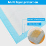 Zosenyer 100 Pièces Alaise pour Chien, 60 × 60cm Tapis Absorbant Chien, Tapis de Propreté Bebe avec 6 Couches de Conception Etan