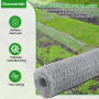 Foydream Grillage a Poule 0.4×7m, Grillage Anti Rongeur, Grillage Fine Maille Idéal pour Les Clôtures de Jardin et l'élevage de 