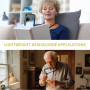 Foydream Foydream 3X Loupe Grossissante Pliante, Loupe de Lecture avec 5 Lumières à LED, 2 Modes de Gradation pour Les Seniors, 