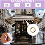 Foydream 120 Pcs Oeillets pour Baches 12mm, Kit Oeillet Couture Outils en Métal, Ensemble Pince a Oeillet et Rondelle pour Bâche