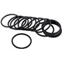 ANCLLO Lot de 10 rondelles de pédalier de vélo en alliage d'aluminium durable de 2 mm Noir