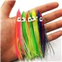 ANCLLO Lot de 30 leurres multicolores en forme de pieuvre souple pour pêche à la traîne en eau salée