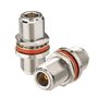 Bingfu Adaptateur Connecteur Coaxial Cuivre 50 Ohms à Montage sur Cloison n Femelle à n Femelle (Paquet De 2) Compatible avec Pa